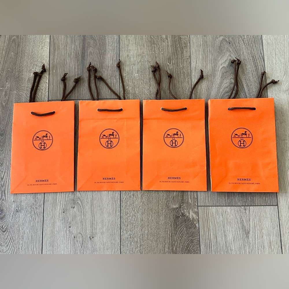 Hermes Authentic Gift Bags (Mini)